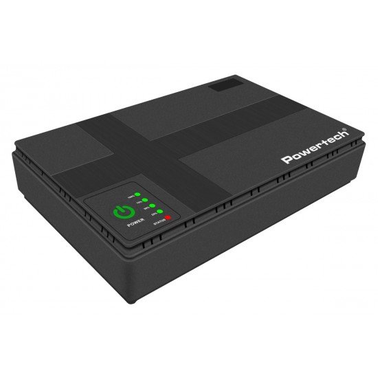 POWERTECH mini DC UPS PT-1435, 36W, 10400mAh, 3x DC, USB/LAN/POE, μαύρο POWERTECH mini DC UPS PT-1435, 36W, 10400mAh, 3x DC, USB/LAN/POE, μαύρο
