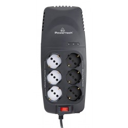POWERTECH σταθεροποιητής ρεύματος PT-1496, 2000VA/1000W, 6x schuko
