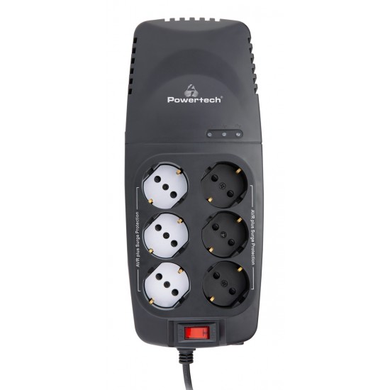 POWERTECH σταθεροποιητής ρεύματος PT-1496, 2000VA/1000W, 6x schuko POWERTECH σταθεροποιητής ρεύματος PT-1496, 2000VA/1000W, 6x schuko