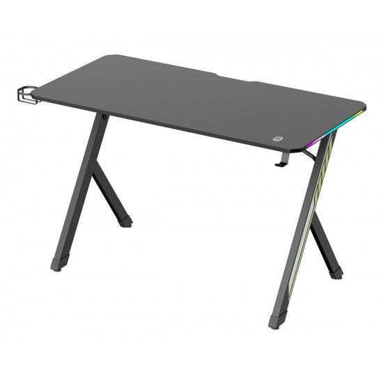 POWERTECH gaming γραφείο PT-1498 με RGB φωτισμό, 120x60x75cm, μαύρο POWERTECH gaming γραφείο PT-1498 με RGB φωτισμό, 120x60x75cm, μαύρο