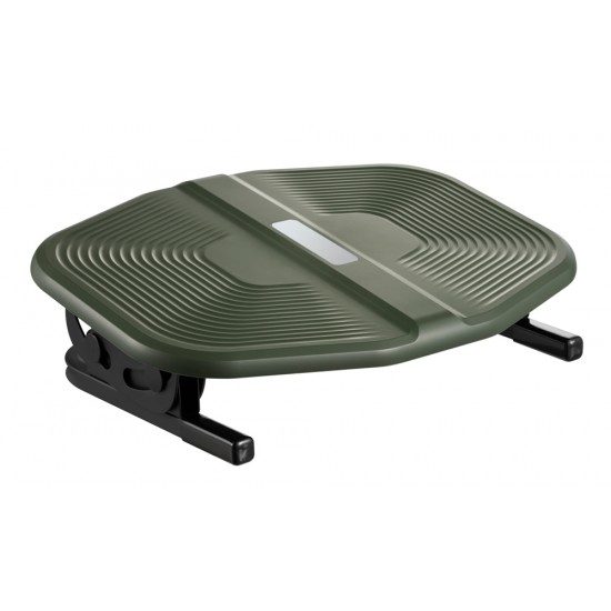 POWERTECH υποπόδιο γραφείου PT-1566 με ρυθμιζόμενη κλίση, μαύρο/λαδί