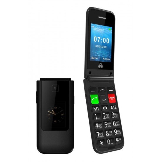 POWERTECH Κινητό Τηλέφωνο Sentry Dual II, 2 οθόνες, SOS Call, μαύρο POWERTECH Κινητό Τηλέφωνο Sentry Dual II, 2 οθόνες, SOS Call, μαύρο