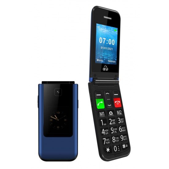 POWERTECH Κινητό Τηλέφωνο Sentry Dual II, 2 οθόνες, SOS Call, μπλε POWERTECH Κινητό Τηλέφωνο Sentry Dual II, 2 οθόνες, SOS Call, μπλε