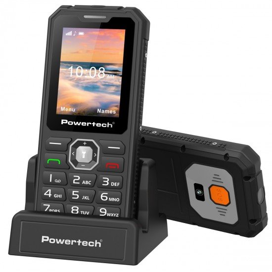 POWERTECH κινητό τηλέφωνο Sentry Armor, dual SIM, πλήκτρο SOS, 4G, IP67, μαύρο POWERTECH κινητό τηλέφωνο Sentry Armor, dual SIM, πλήκτρο SOS, 4G, IP67, μαύρο