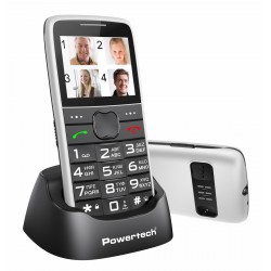POWERTECH κινητό τηλέφωνο Sentry Eco V2, dual SIM, πλήκτρο SOS, λευκό POWERTECH κινητό τηλέφωνο Sentry Eco V2, dual SIM, πλήκτρο SOS, λευκό