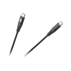 Καλώδιο USB type C 1m M/M REBEL μαύρο Καλώδιο USB type C 1m M/M REBEL μαύρο