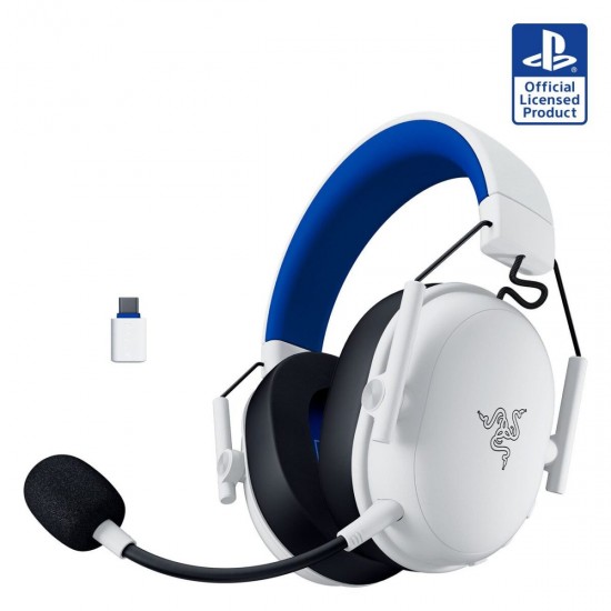 Razer BlackShark V3 X Hyperspeed Licensed for PlayStation - White - Wireless Headset - 2.4Ghz/BT/USB Razer BlackShark V3 X Hyperspeed Licensed for PlayStation - White - Wireless Headset - 2.4Ghz/BT/USB