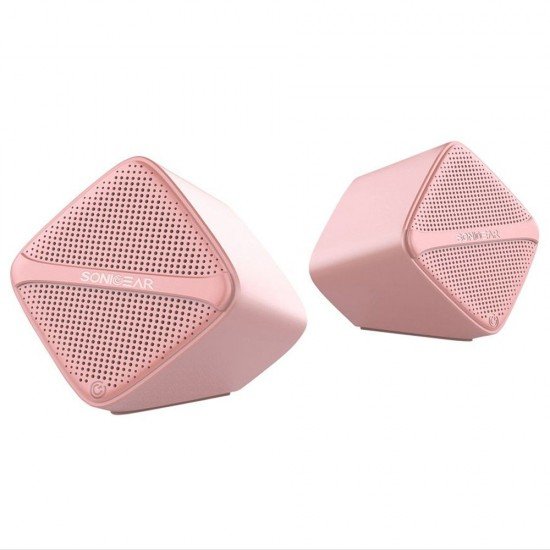 SONIC GEAR SPEAKERS USB DIGITAL AMP + MICRO DRIVER PEACH