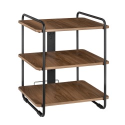 BRATECK ραφιέρα δαπέδου SFR-04, 45.4x40x49.6cm, έως 90kg, καφέ-μαύρο BRATECK ραφιέρα δαπέδου SFR-04, 45.4x40x49.6cm, έως 90kg, καφέ-μαύρο