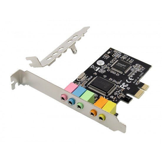 POWERTECH κάρτα επέκτασης PCIe σε 6x channel audio ST17, CM8738 POWERTECH κάρτα επέκτασης PCIe σε 6x channel audio ST17, CM8738