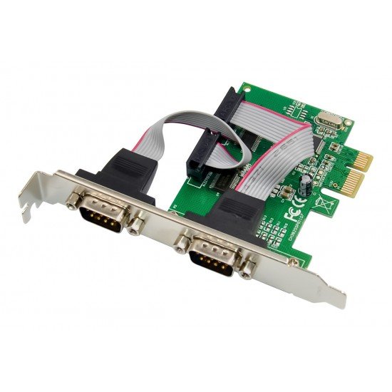 POWERTECH κάρτα επέκτασης PCIe σε 2x RS232 ST37, 115.2Kbps POWERTECH κάρτα επέκτασης PCIe σε 2x RS232 ST37, 115.2Kbps
