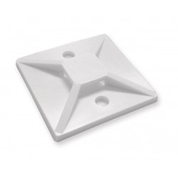 POWERTECH Αυτοκόλλητη βάση δεματικών, 30 x 30, 50τεμ, White POWERTECH Αυτοκόλλητη βάση δεματικών, 30 x 30, 50τεμ, White