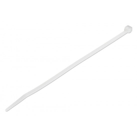 POWERTECH δεματικά καλωδίων TIES-059, 400x4.8mm, λευκά, 100τμχ