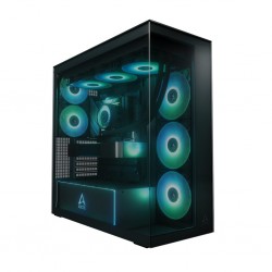 Arctic Xtender (Black) black window w/o GPU vertical mount - Mid Tower Case w. A-RGB Fans Arctic Xtender (Black) black window w/o GPU vertical mount - Mid Tower Case w. A-RGB Fans