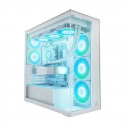 Arctic Xtender (White) transparent window w/o GPU vertical mount - Mid Tower Case w. A-RGB Fans Arctic Xtender (White) transparent window w/o GPU vertical mount - Mid Tower Case w. A-RGB Fans