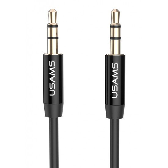 USAMS καλώδιο ήχου 3.5mm YP-01, AUX, 1m, μαύρο USAMS καλώδιο ήχου 3.5mm YP-01, AUX, 1m, μαύρο