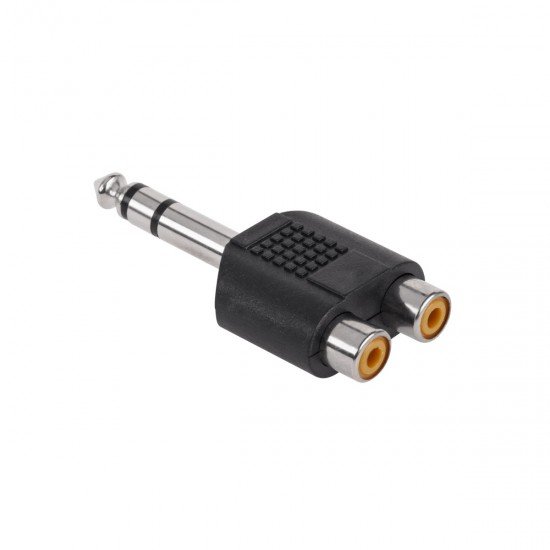 Αντάπτορας 6.35mm Stereo - 2x RCA M/F