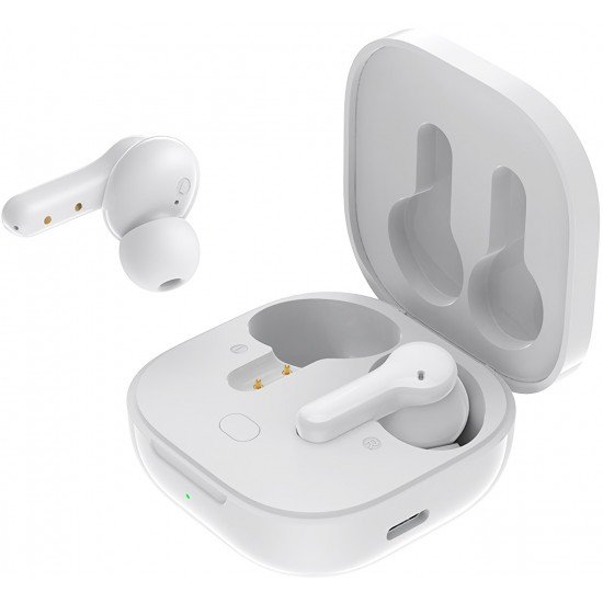 QCY T13 TWS WHITE Dual Driver 4-mic noise cancel. True Wireless Earbuds - Quick Charge 380mAh QCY T13 TWS WHITE Dual Driver 4-mic noise cancel. True Wireless Earbuds - Quick Charge 380mAh