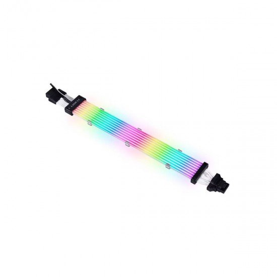 Lian Li Strimer Plus V2 12VHPWR (12+4 To 12+4 Pin) 8 Lights Guides ARGB Extension Cable Lian Li Strimer Plus V2 12VHPWR (12+4 To 12+4 Pin) 8 Lights Guides ARGB Extension Cable