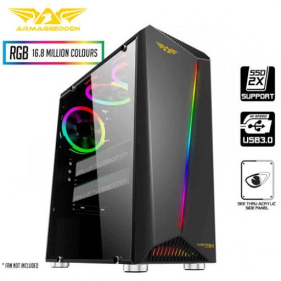ARMAGGEDDON GAMING PC CASE KAGAMI K-1 BLACK ARMAGGEDDON GAMING PC CASE KAGAMI K-1 BLACK