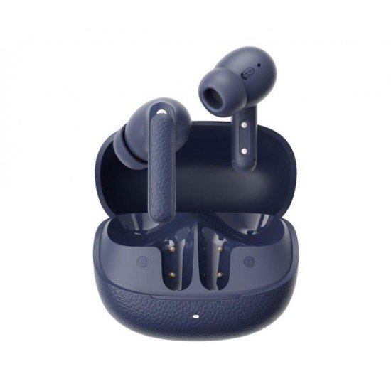 QCY Buds ANC Blue (HT15) - 45db ANC TWS Earbuds 35h 5 mic ENC, ear-canal adaptive tech, leather case QCY Buds ANC Blue (HT15) - 45db ANC TWS Earbuds 35h 5 mic ENC, ear-canal adaptive tech, leather case