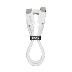 Rock Cable P8 Basic Series - Type C to Type C - PD 60W 3A 1 metre white Rock Cable P8 Basic Series - Type C to Type C - PD 60W 3A 1 metre white