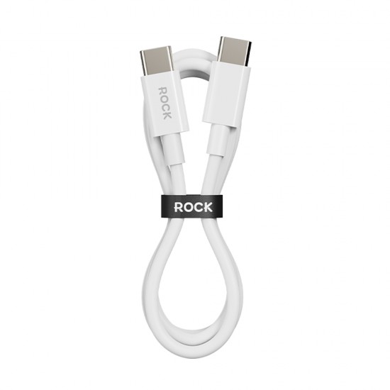 Rock Cable P8 Basic Series - Type C to Type C - PD 60W 3A 1 metre white Rock Cable P8 Basic Series - Type C to Type C - PD 60W 3A 1 metre white