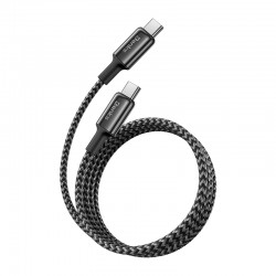 Benks Cable D49 braided - Type C to Type C - PD 60W 3A 1,2 metres black