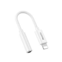 Yesido Adapter YAU44 Audio - Lightning to jack 3,5mm - white