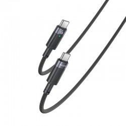 Yesido Cable CA160 braided - Type C to Type C - PD 60W 1,2 metres black