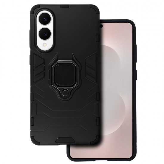 Ring Armor Case for Samsung Galaxy S25 Edge Black