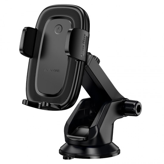 Borofone Car holder BH223 Follower with induction charging to windshield black