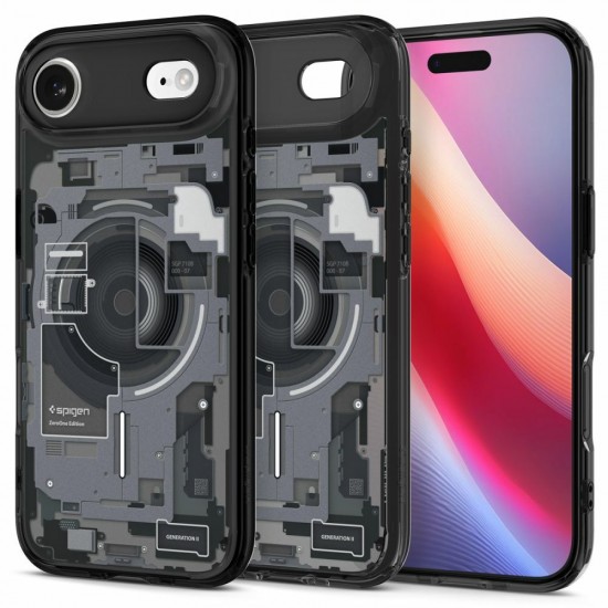 Case SPIGEN Ultra Hybrid Mag Magsafe ACS10320 for Iphone 17 Air - Zero One Black Case SPIGEN Ultra Hybrid Mag Magsafe ACS10320 for Iphone 17 Air - Zero One Black