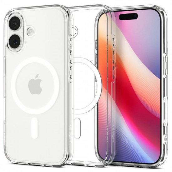 Case SPIGEN Ultra Hybrid Mag Magsafe ACS10380 for Iphone 17 - Clear/White Case SPIGEN Ultra Hybrid Mag Magsafe ACS10380 for Iphone 17 - Clear/White