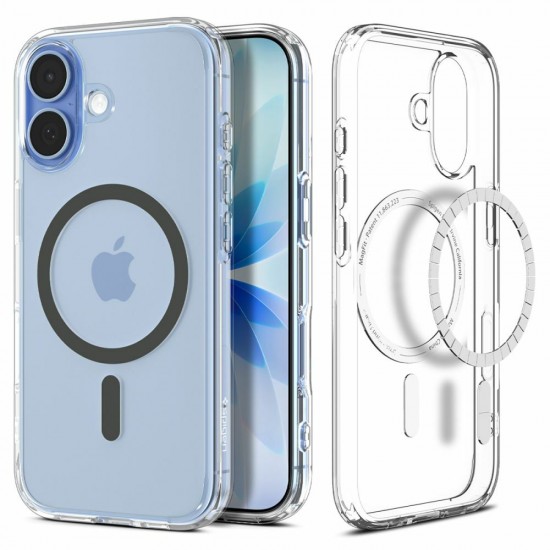 Case SPIGEN Ultra Hybrid Mag Magsafe ACS10381 for Iphone 17 - Clear/Graphite Case SPIGEN Ultra Hybrid Mag Magsafe ACS10381 for Iphone 17 - Clear/Graphite