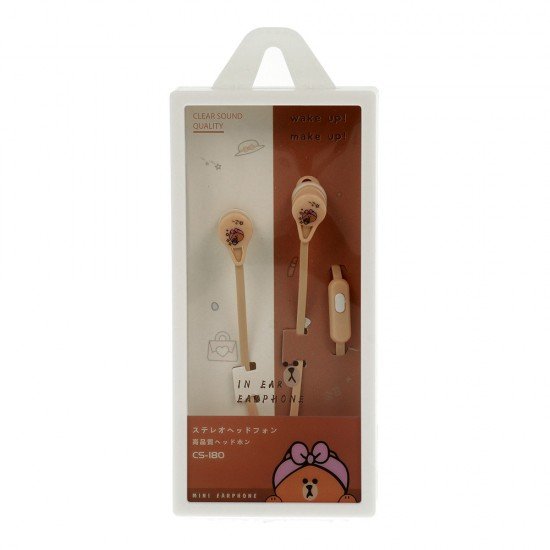 Earphones CASNI - CS-180 with microphone Beige Earphones CASNI - CS-180 with microphone Beige