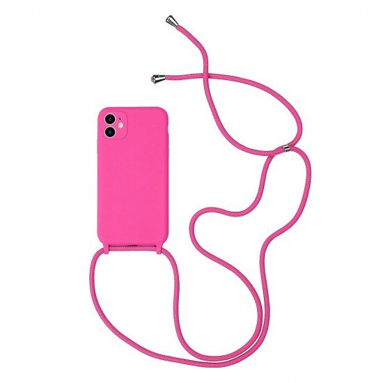STRAP Silicone Case for Iphone 11 Pro Pink STRAP Silicone Case for Iphone 11 Pro Pink