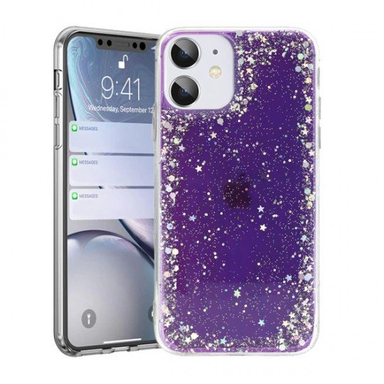 Brilliant Clear Case for Iphone 12/12 Pro Purple Brilliant Clear Case for Iphone 12/12 Pro Purple
