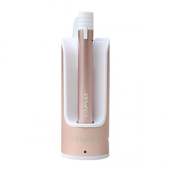 Awei Bluetooth Headset > A835BL with a holder and power bank Rose gold