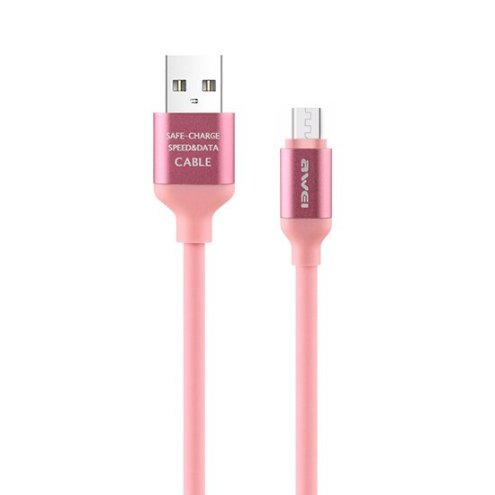 Awei Cable CL-81 - USB to Micro USB - 1 metre pink Awei Cable CL-81 - USB to Micro USB - 1 metre pink