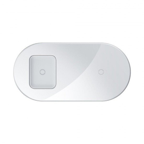Baseus Induction Charger SIMPLE PRO 2in1 for phone + AirPods Type C (WXJK-C02) White Baseus Induction Charger SIMPLE PRO 2in1 for phone + AirPods Type C (WXJK-C02) White