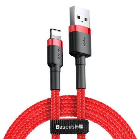 Baseus Cable Cafule - USB to Lightning - 2,4A 1 meter (CALKLF-B09) red Baseus Cable Cafule - USB to Lightning - 2,4A 1 meter (CALKLF-B09) red