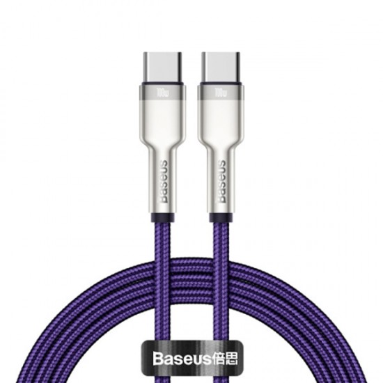 Baseus Cable Cafule Metal - Type C to Type C - PD 100W 2 metres (CATJK-D05) purple