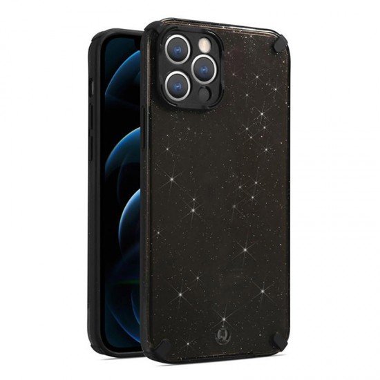 Armor Glitter Case for Samsung Galaxy A22 4G/M22 4G black Armor Glitter Case for Samsung Galaxy A22 4G/M22 4G black