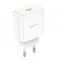 Borofone Wall charger BN3 Premium - Type C - QC 3.0 PD 2.0 20W white