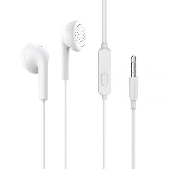 Borofone Earphones BM40 Sage with microphone white