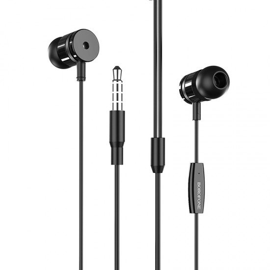 Borofone Earphones BM31 Mysterious with microphone black