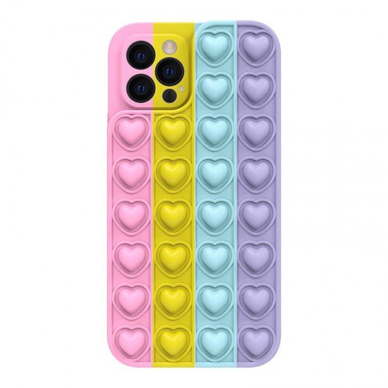 Heart Pop It Case for Iphone 12 Pro color 3 Heart Pop It Case for Iphone 12 Pro color 3
