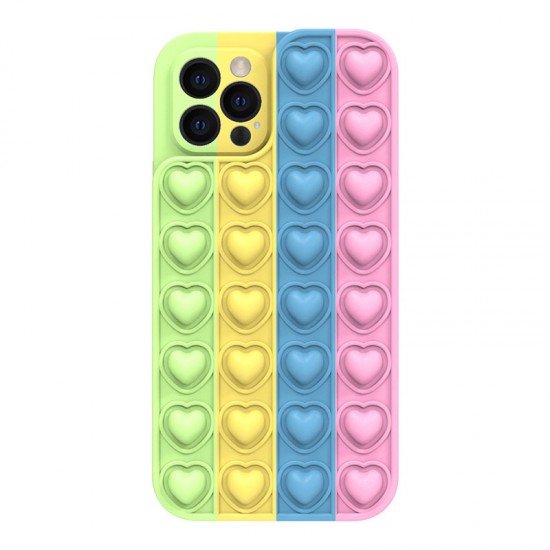 Heart Pop It Case for Iphone 12 Pro color 4 Heart Pop It Case for Iphone 12 Pro color 4