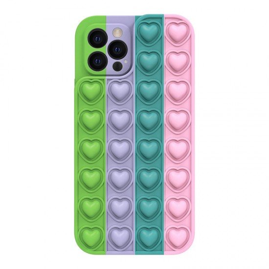 Heart Pop It Case for Iphone 13 color 5 Heart Pop It Case for Iphone 13 color 5